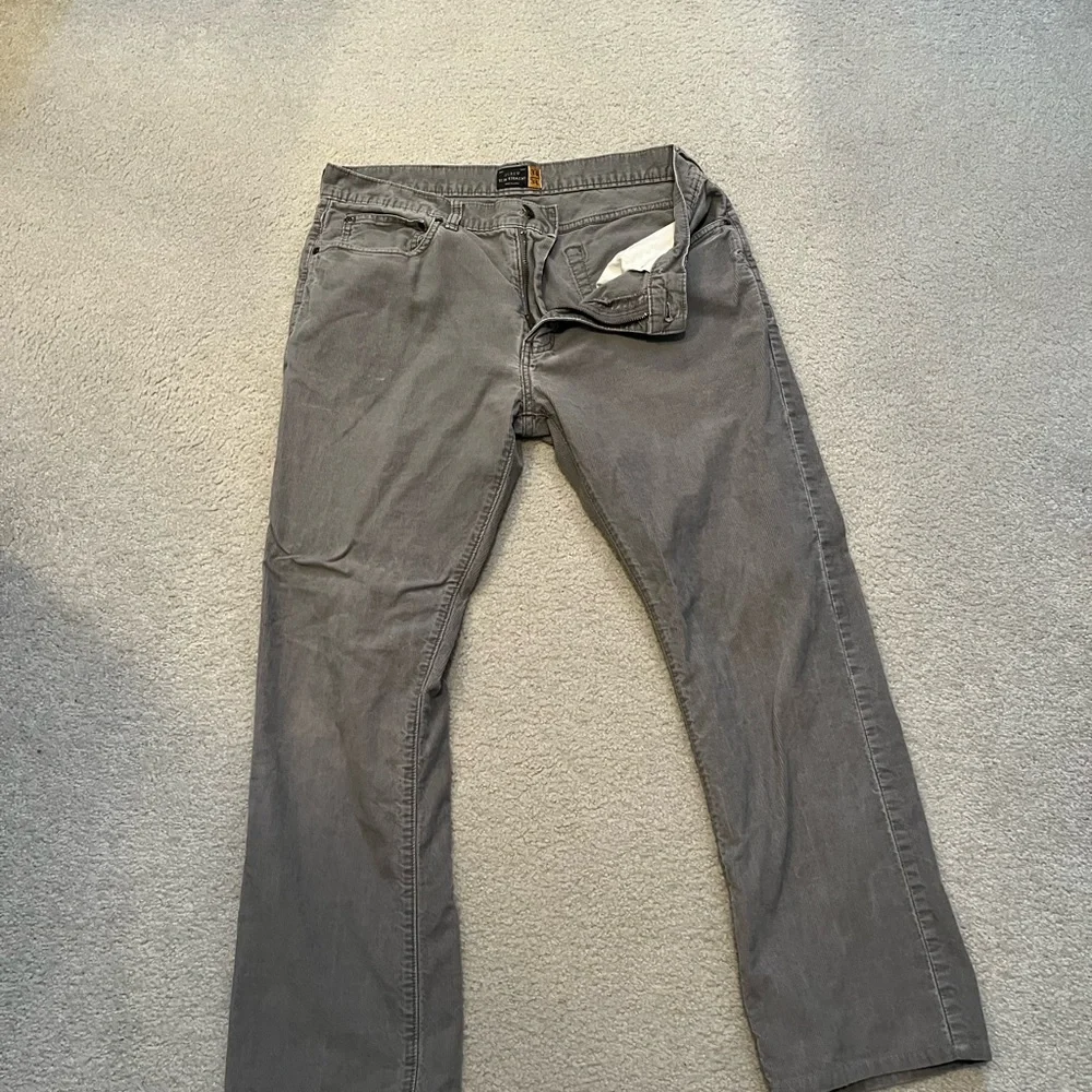 J.Crew gray curdoroy pants
